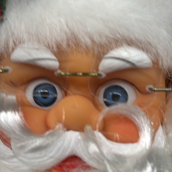 Vintage HANGING SANTA CLAUSE HEAD TALKING DECOR WALL TREE - Picture 4 of 6